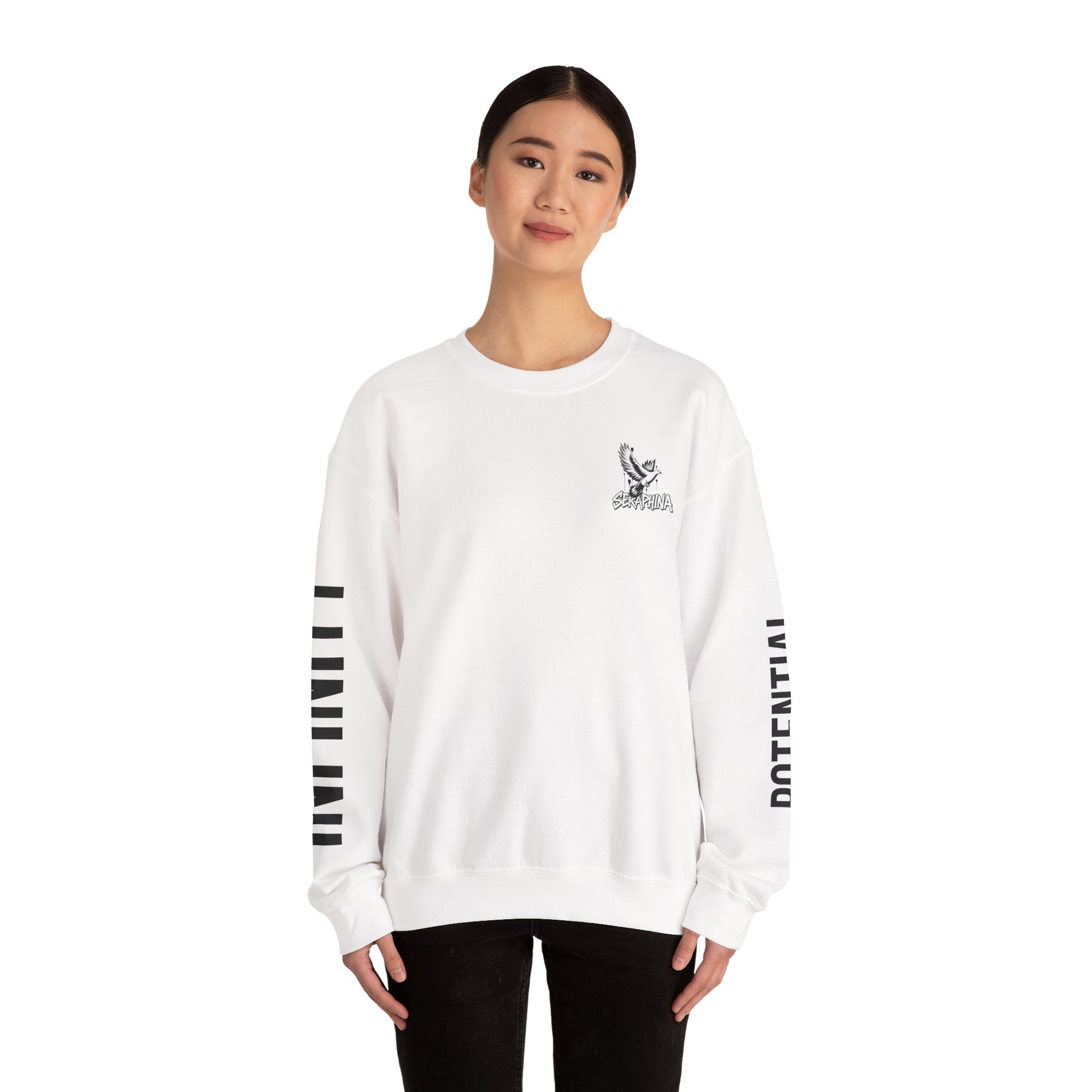 Street Style SERAPHINA HD Sweatshirt, Cozy Graphic Crewneck, Fall Fashion, Gift for Him/Her, Casual Layering, Inspirational Design
