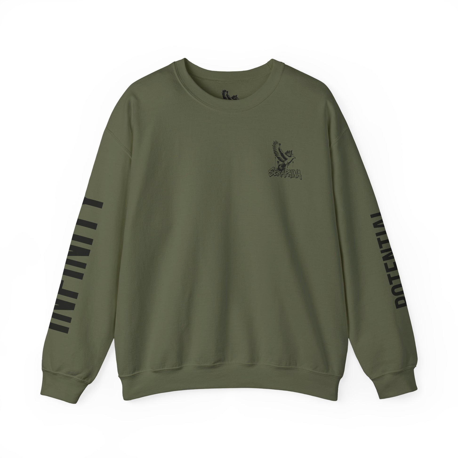 Street Style SERAPHINA HD Sweatshirt, Cozy Graphic Crewneck, Fall Fashion, Gift for Him/Her, Casual Layering, Inspirational Design