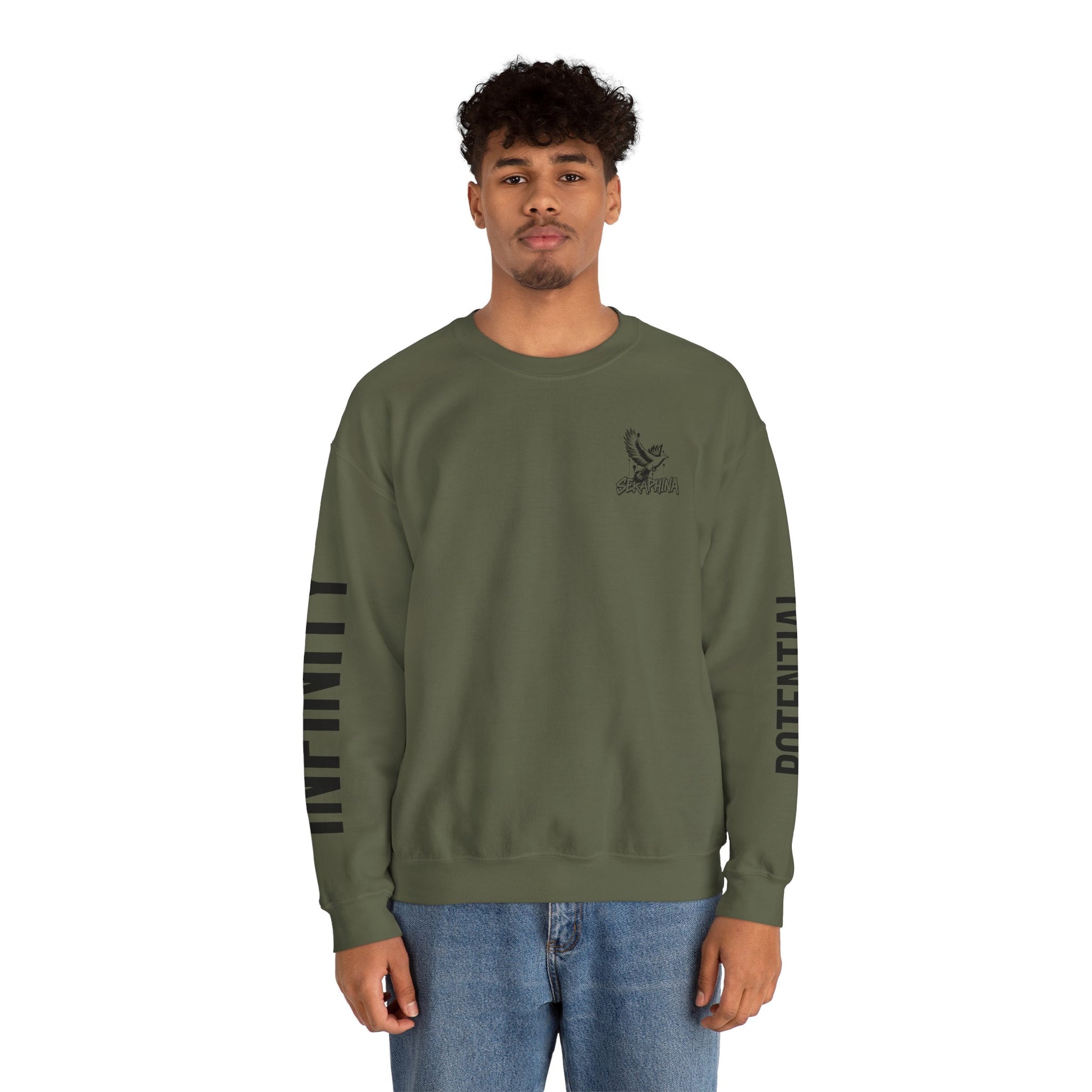 Street Style SERAPHINA HD Sweatshirt, Cozy Graphic Crewneck, Fall Fashion, Gift for Him/Her, Casual Layering, Inspirational Design